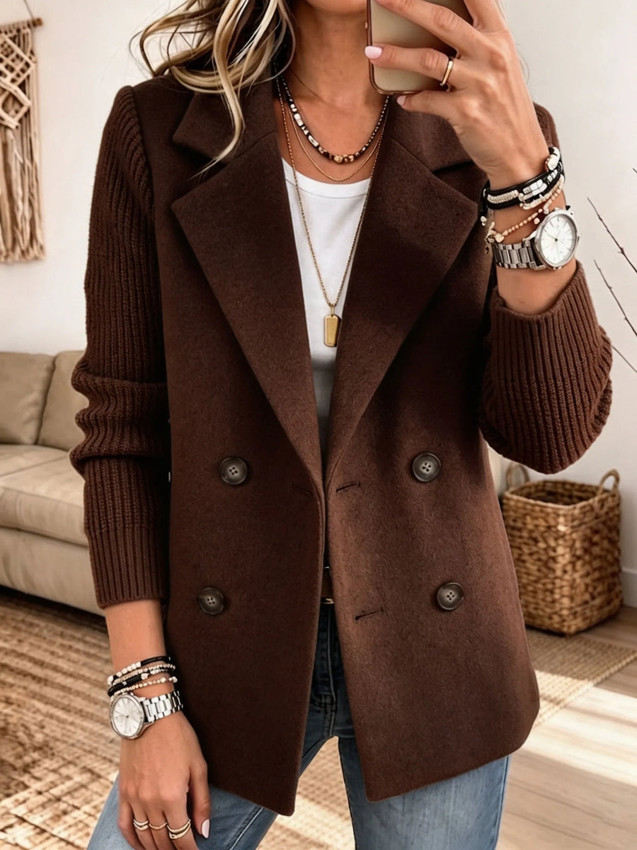Varga | Casaco elegante com mangas de malha
