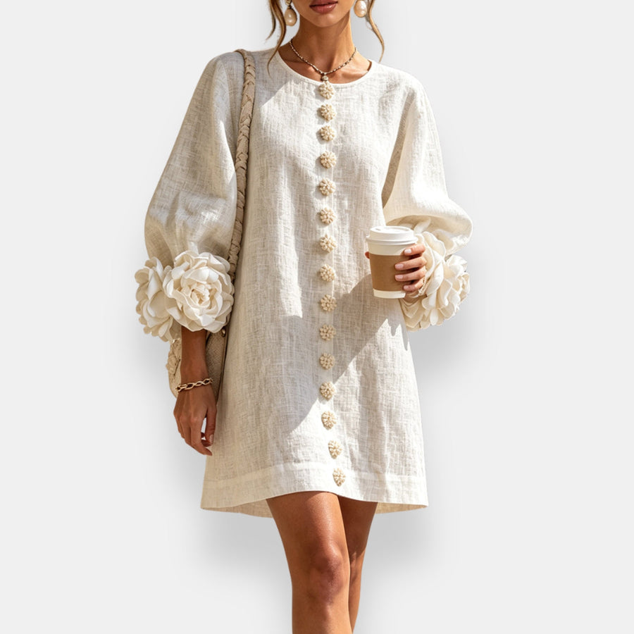 Varga | Embossed Floral Dress