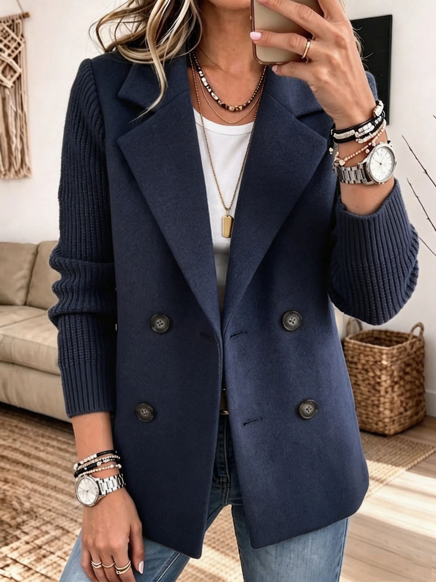 Varga | Casaco elegante com mangas de malha