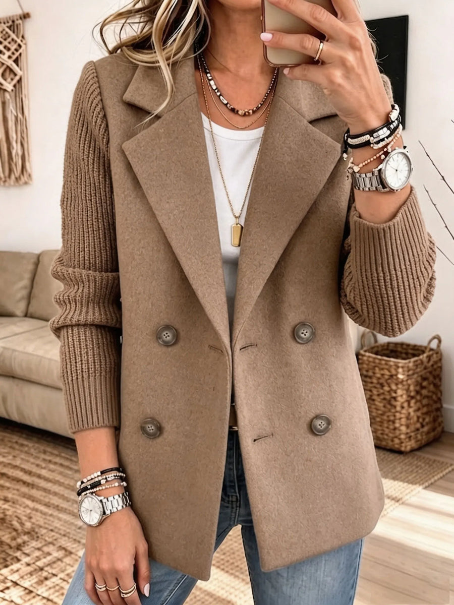 Varga | Casaco elegante com mangas de malha