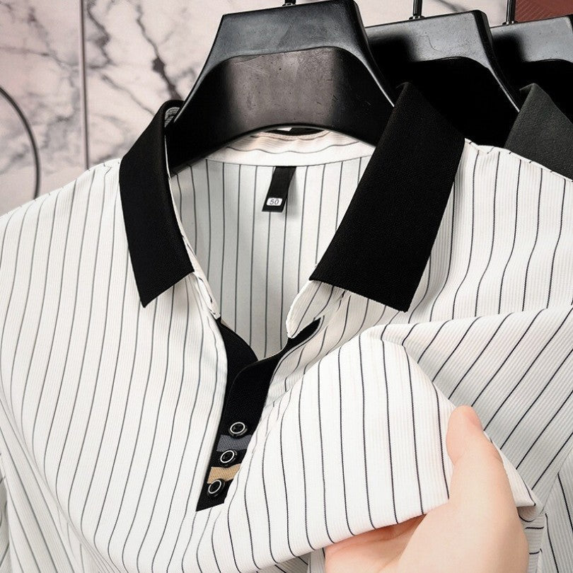 Varga | Elegantné pruhované polo tričko