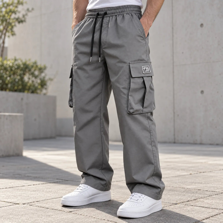 Varga | Pantalon cargo homme | Coupe ample à nombreuses poches | 1+1 OFFERT