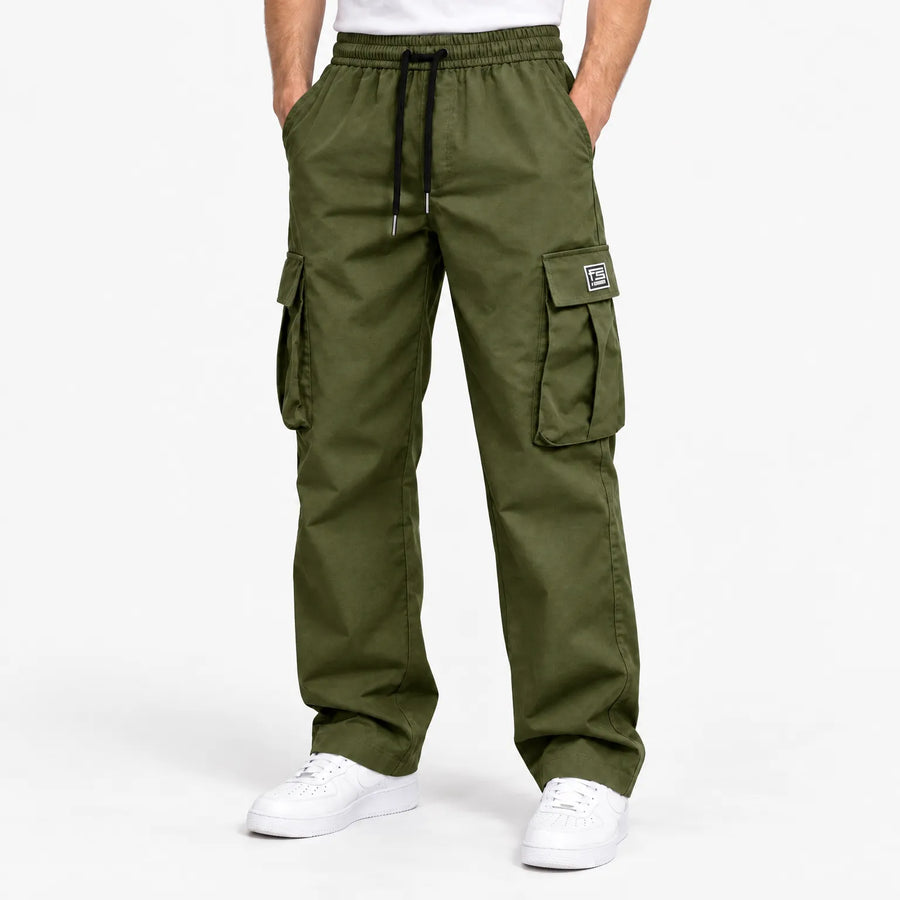 Varga | Pantalon cargo homme | Coupe ample à nombreuses poches | 1+1 OFFERT