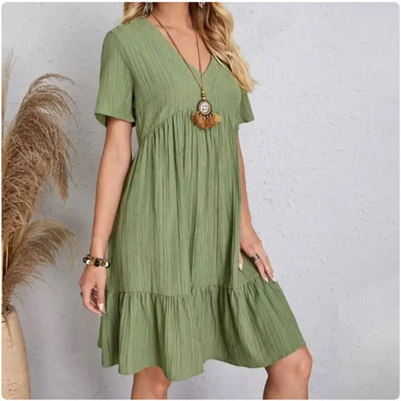 Varga | Šik letné šaty s krátkymi rukávmi