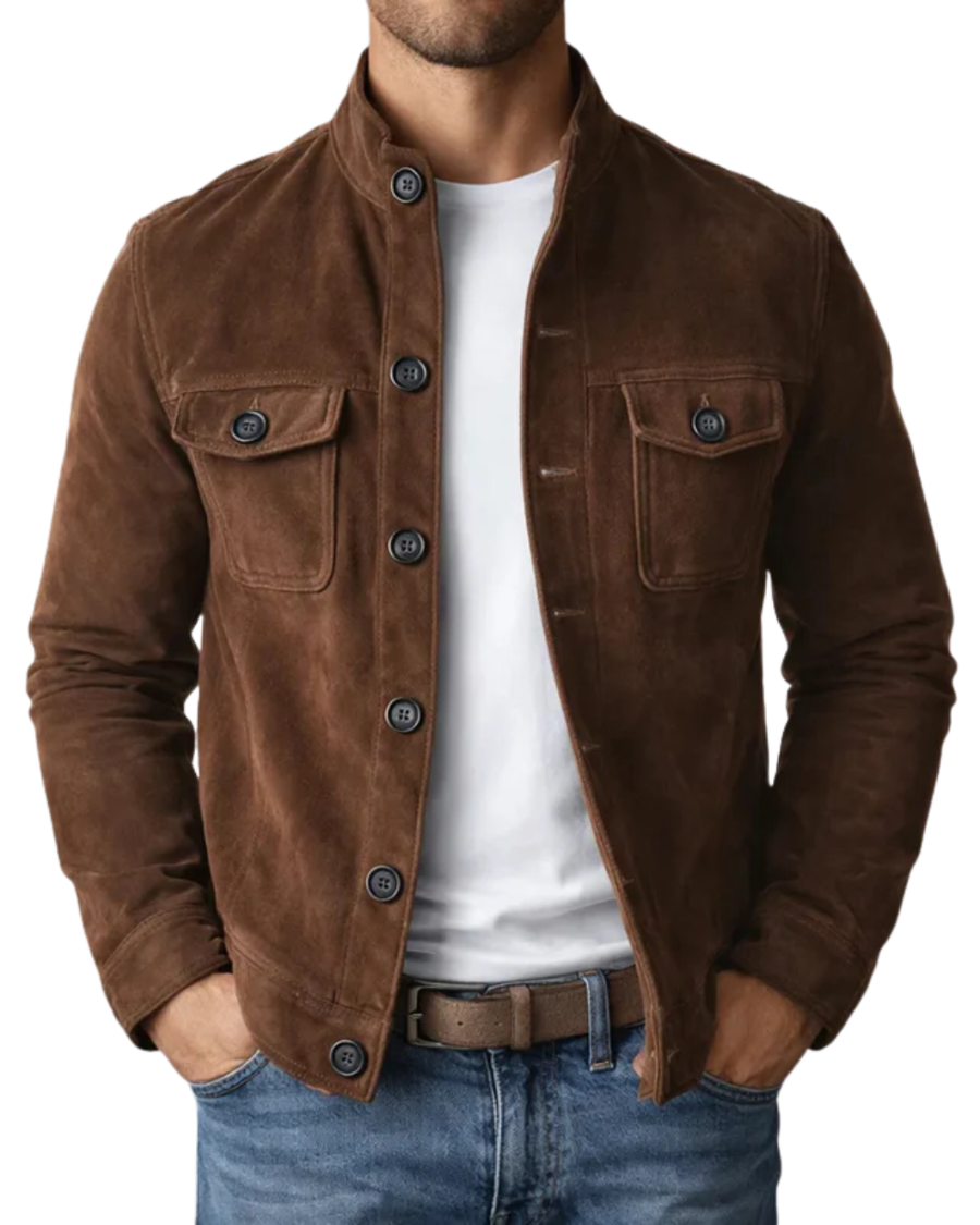Varga | Premium Suede Bomber Jacket