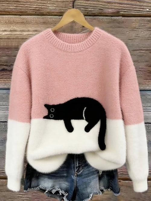 Varga | Pull oversize tendance avec chat