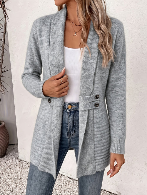 Varga | Elegantný dámsky kardigán s otvoreným predom a zvýrazneným pásom