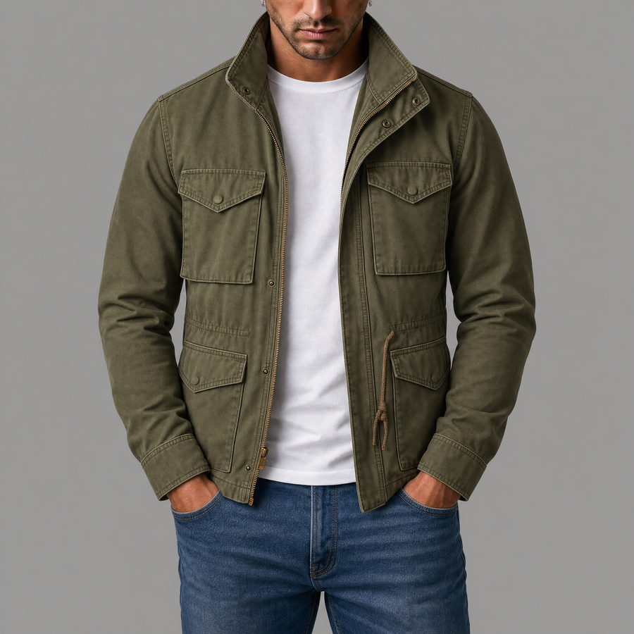 Varga | Giacca militare M-65 | foto-apertura-grigio