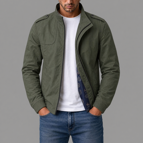 Varga | Lightweight Military Jacket | opening-photo gray