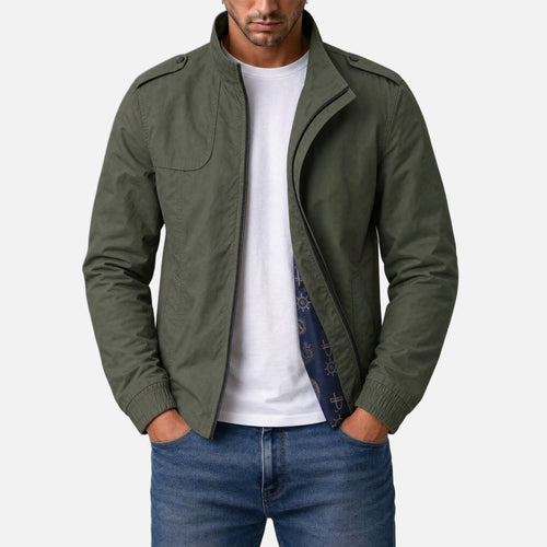 Varga | Lightweight Military Jacket | opening-photo gray