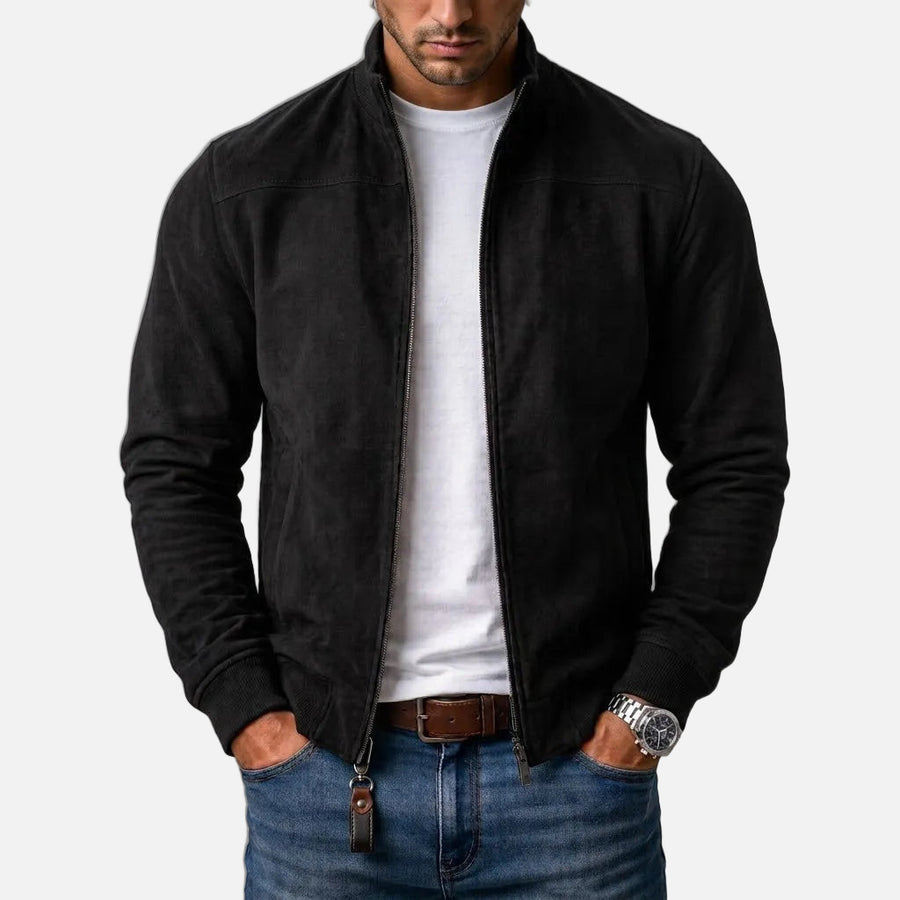 Varga | Suede Bomber Jacket