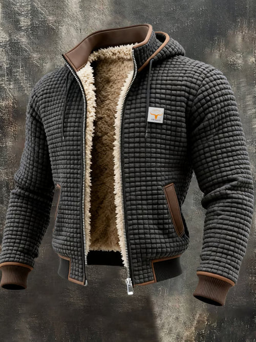 Varga | Retro bunda s kapucňou a zipsom