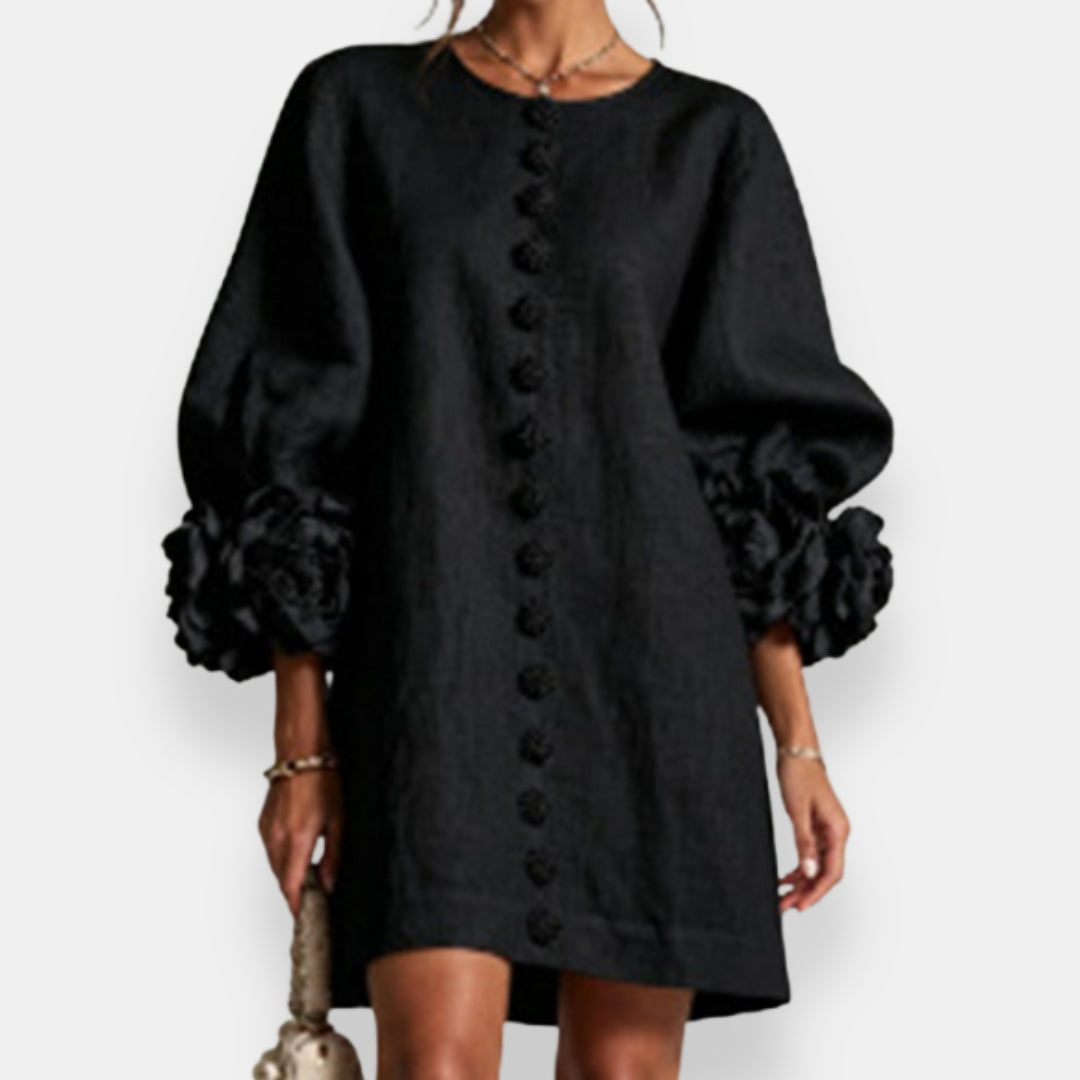 Varga | Embossed Floral Dress