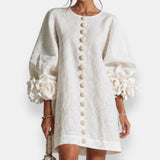 Varga | Embossed Floral Dress