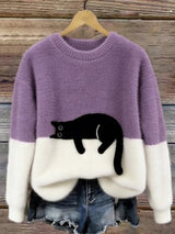 Varga | Oversized trendy trui met kat