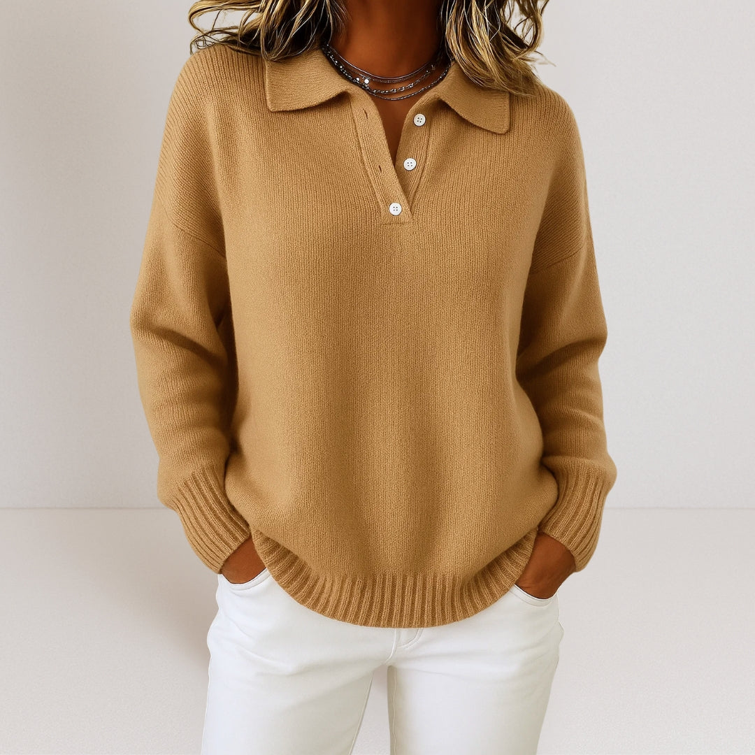 Varga | Dámsky pletený sveter s golierom