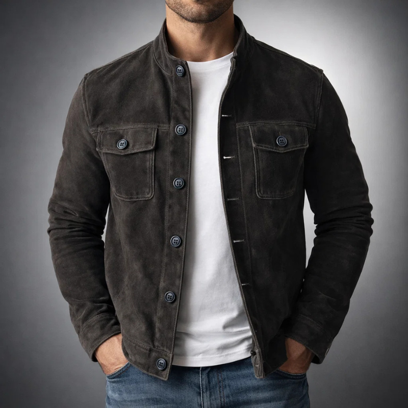 Varga | Premium Suede Bomber Jacket