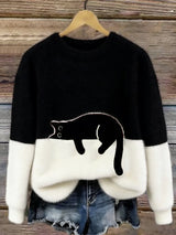 Varga | Oversized trendy trui met kat