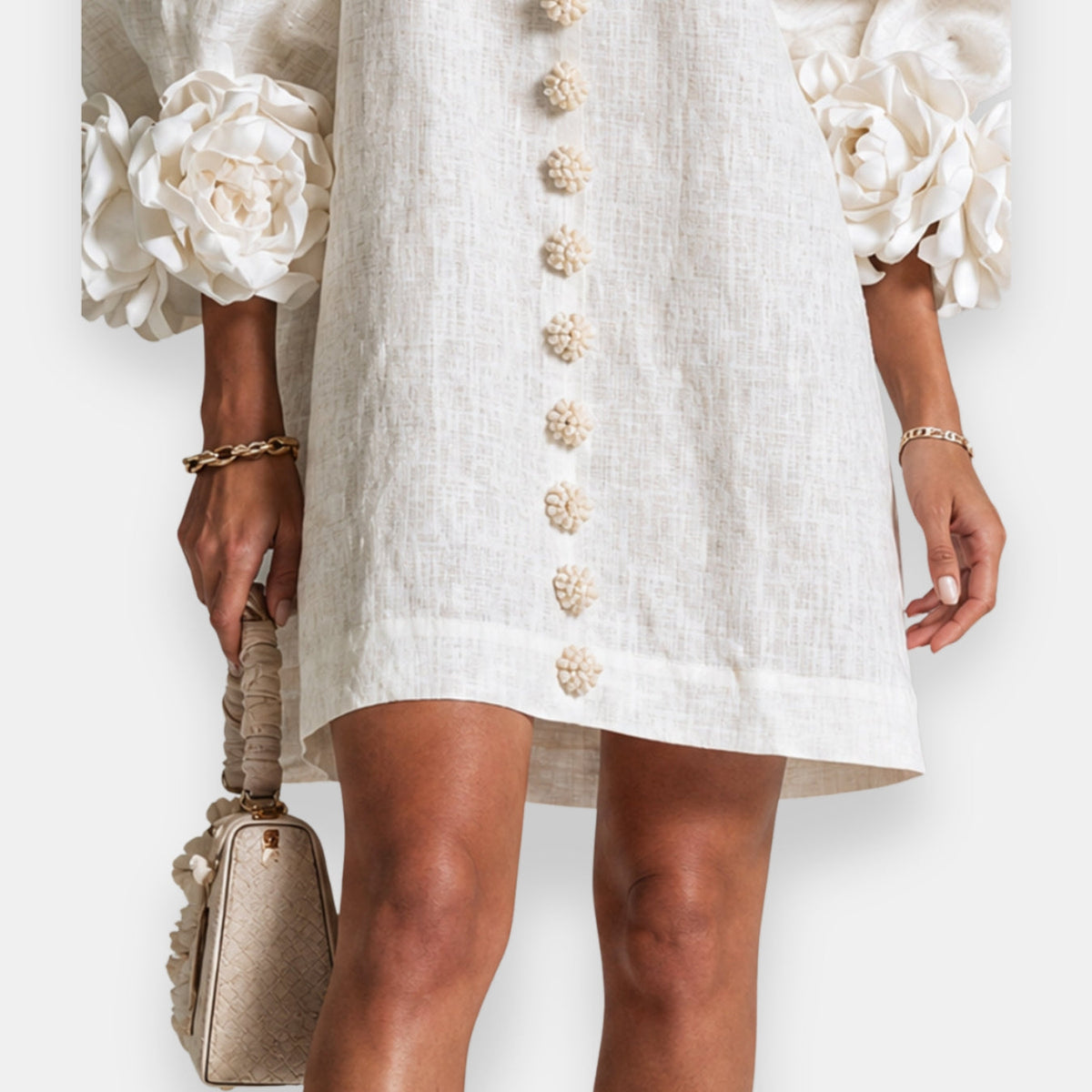 Varga | Embossed Floral Dress