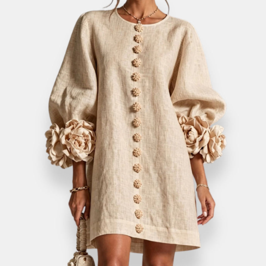 Varga | Embossed Floral Dress