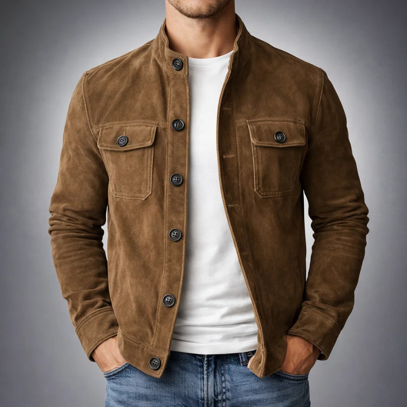 Varga | Premium Suede Bomber Jacket