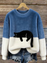 Varga | Oversized trendy trui met kat