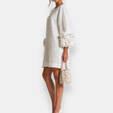 Varga | Embossed Floral Dress
