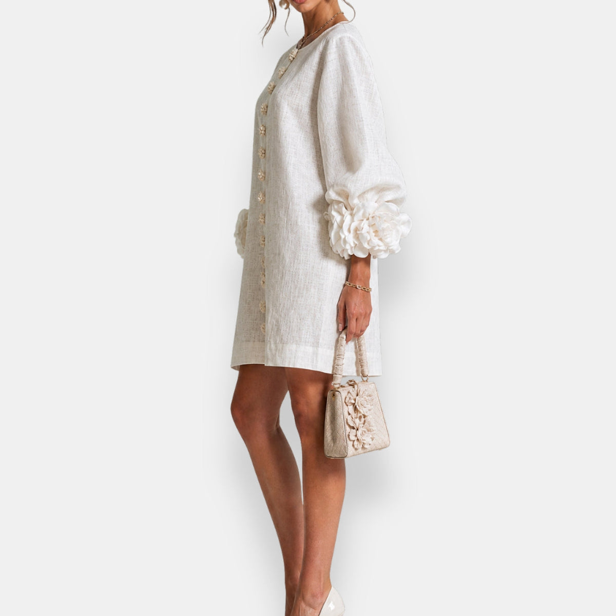 Varga | Embossed Floral Dress