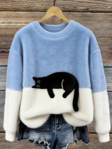 Varga | Oversized trendy trui met kat