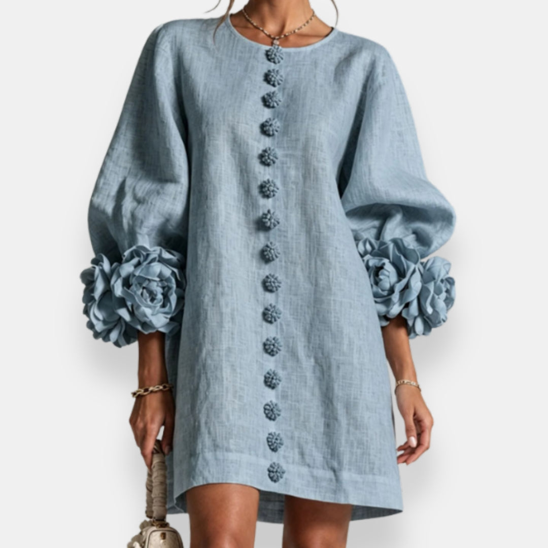 Varga | Embossed Floral Dress
