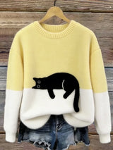 Varga | Oversized trendy trui met kat