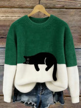 Varga | Oversized trendy trui met kat