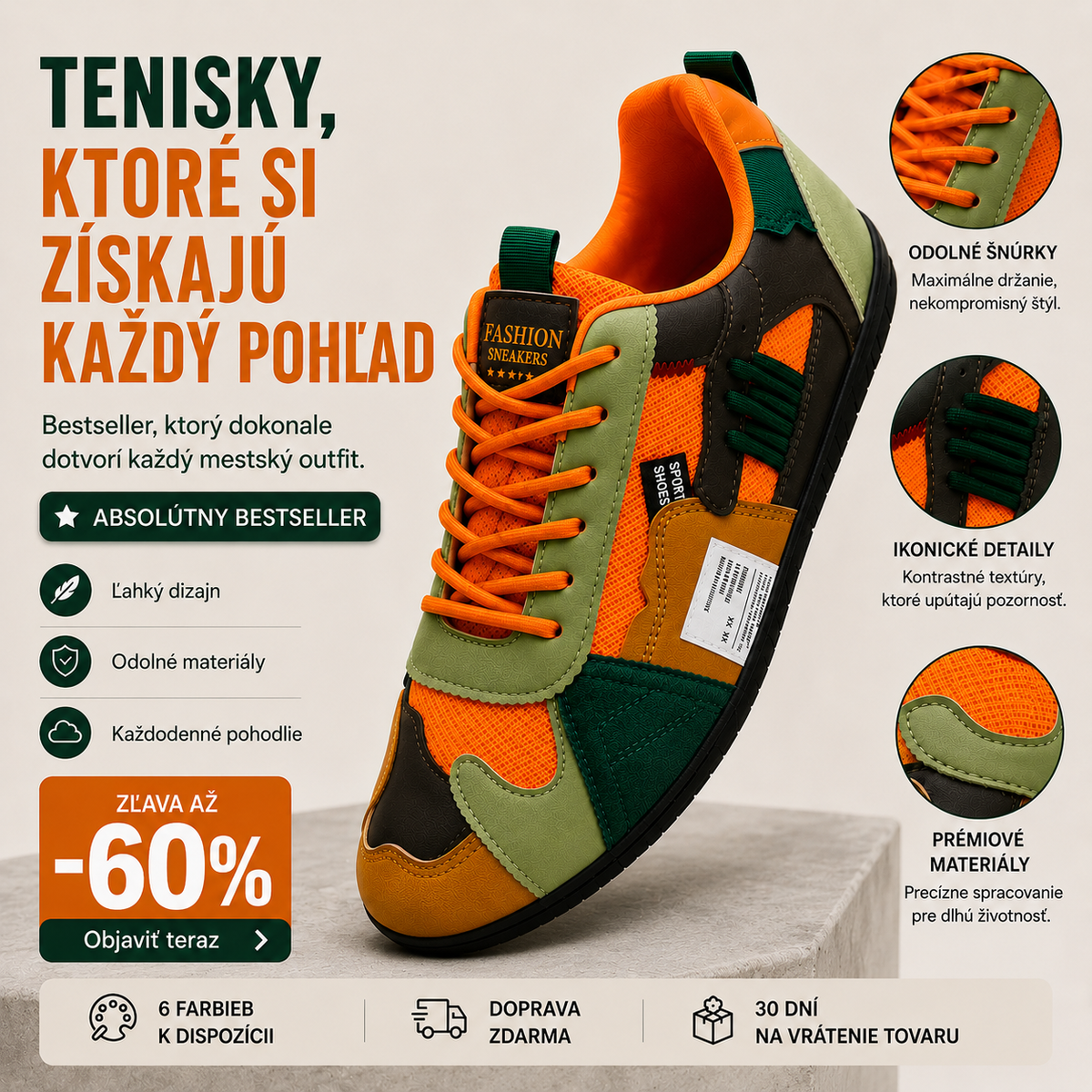 Varga | Colorful Retro Sneakers