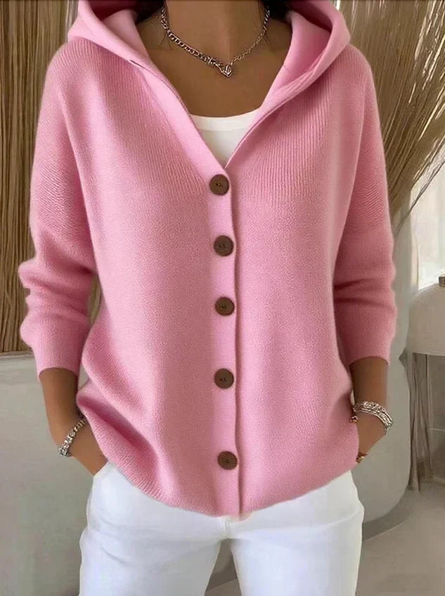 Varga | Zip-Up Hooded Cardigan