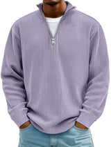 Varga | Pull Col Zippé Côtelé Marc