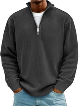 Varga | Pull Col Zippé Côtelé Marc