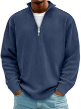Varga | Pull Col Zippé Côtelé Marc