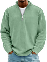 Varga | Pull Col Zippé Côtelé Marc