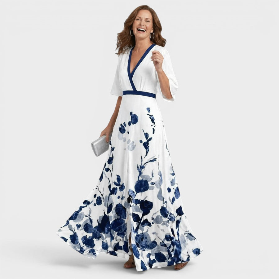 Varga | Vestido maxi halter fluido elegante pre ženy