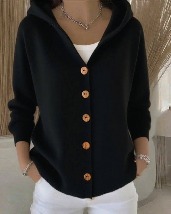 Varga | Zip-Up Hooded Cardigan