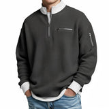 Varga | Pull gaufré à demi-zip court