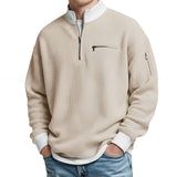 Varga | Pull gaufré à demi-zip court