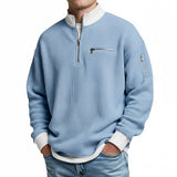 Varga | Pull gaufré à demi-zip court