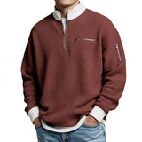 Varga | Pull gaufré à demi-zip court
