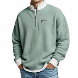 Varga | Pull gaufré à demi-zip court