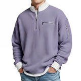 Varga | Pull gaufré à demi-zip court
