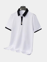 Varga | Elegantné pruhované polo tričko
