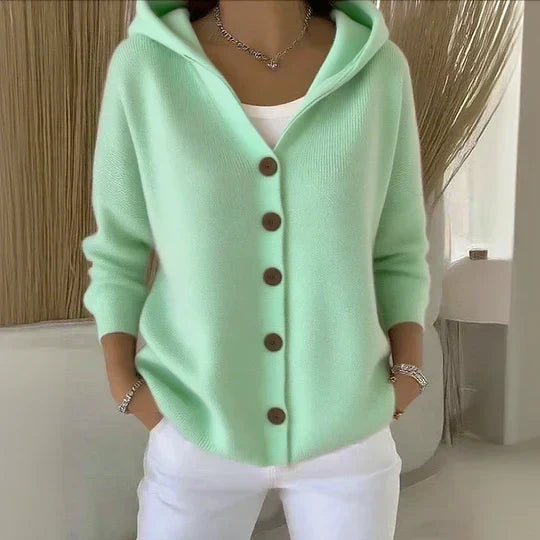 Varga | Zip-Up Hooded Cardigan