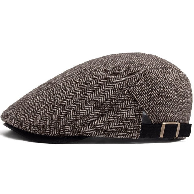 Varga | Herringbone Wool Driver's Cap