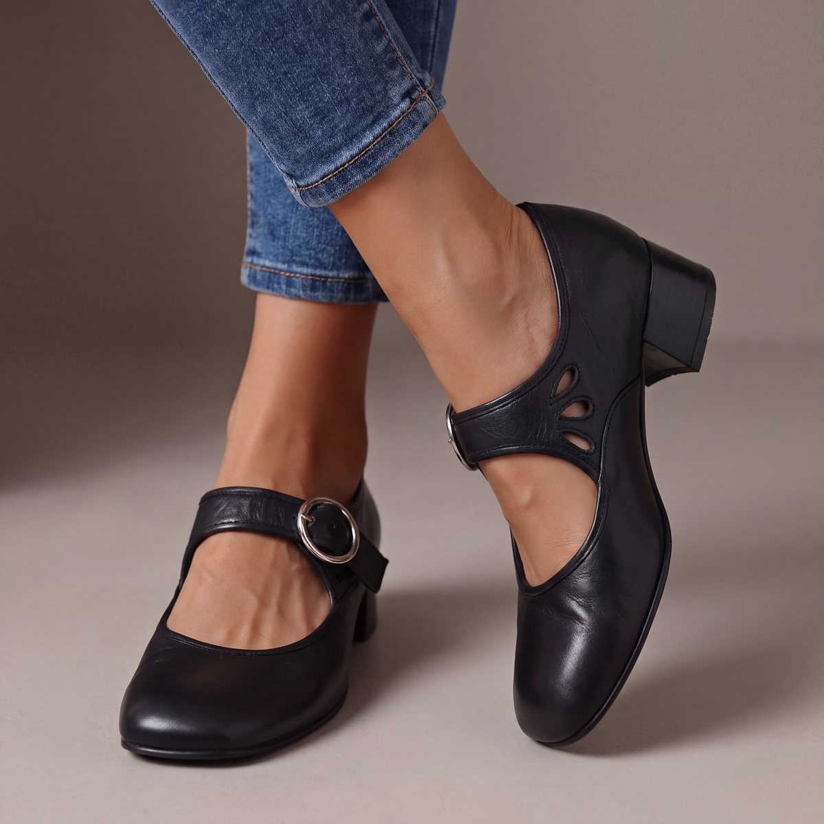 Varga | Sandales en cuir à talon Véronique pour femme